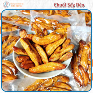 Chuối Sấy Dẻo Nguyên Trái – 100% Chuối Chín Cây