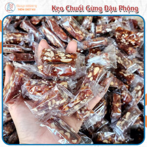 kẹo chuối gừng đậu phộng