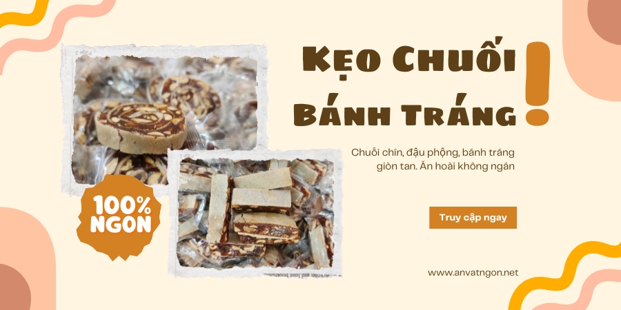 Kẹo Chuối Bánh Tráng - Banner