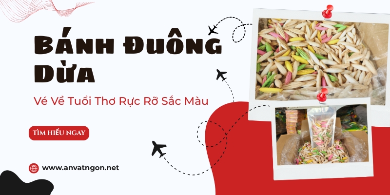 bánh đuông dừa - món quà tuổi thơ