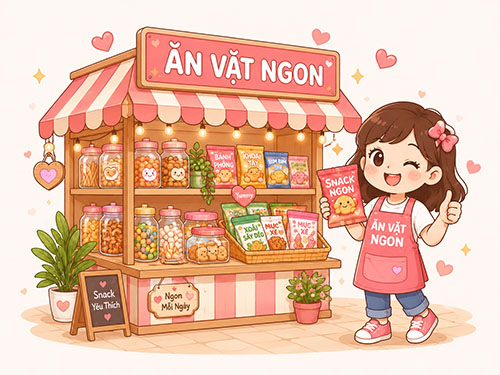gian hàng an vat ngon