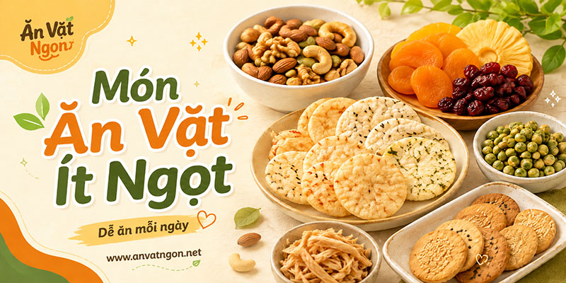 món ăn vặt ít ngọt
